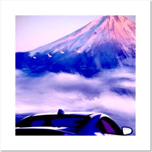 A Blue Journey Through Mountain Vistas Posters and Art